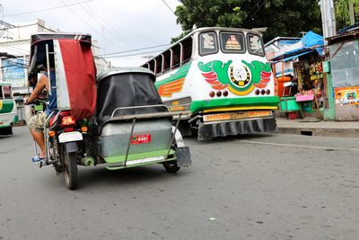 Cars on road