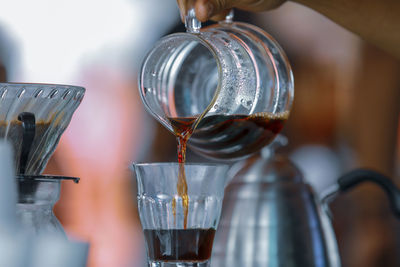 Close-up of drink in glass