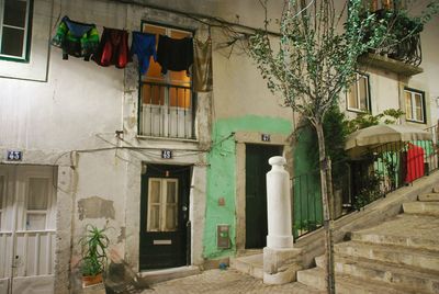 Low angle view of residential building