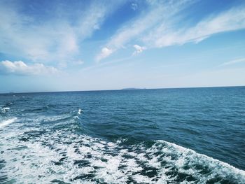 Scenic view of sea against sky