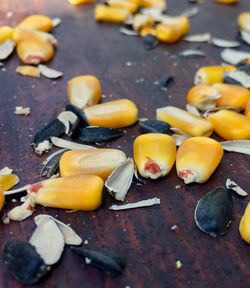 Close-up of kernels and nuts