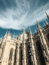 Low angle view of church against sky