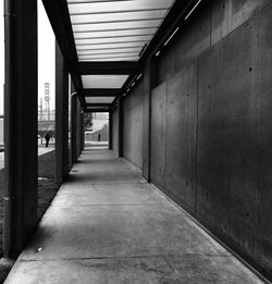 Empty narrow corridor