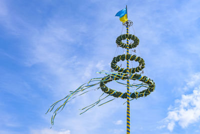 Low angle view of tree against sky