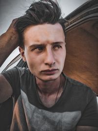 Portrait of young man