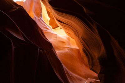 Low angle view of rock formation