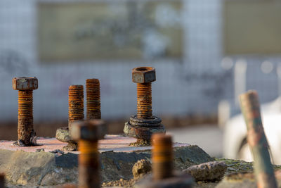 Close-up of rusty metal