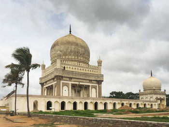 View of historical building against cloudy sky