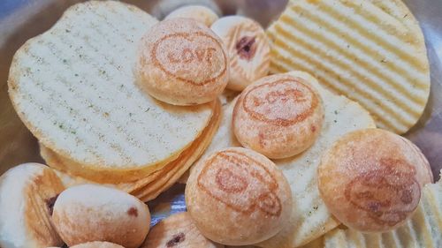 Close-up of dessert on table