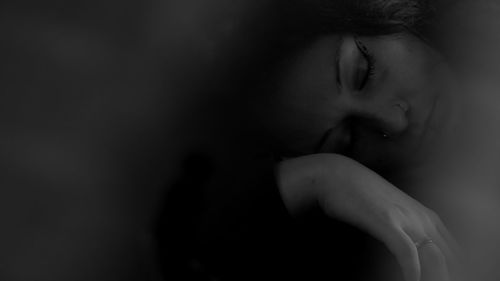 Woman looking away