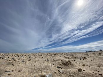 Scenic view of desert against sky