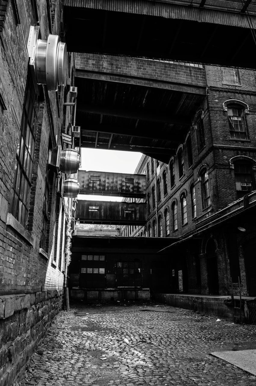 LOW ANGLE VIEW OF OLD BUILDINGS