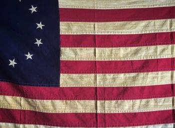 Full frame shot of red flag