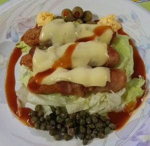Close-up of food in plate