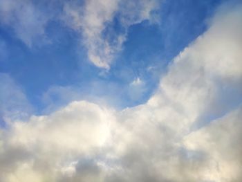 Low angle view of clouds in sky