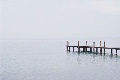 Empty pier over sea