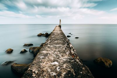 Panoramic view of sea against sky