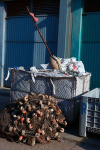 Clothes drying in basket