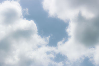 Low angle view of clouds in sky