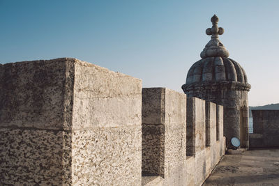 View of historical building against clear sky