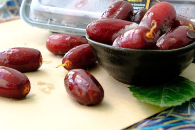 Close-up of fruits in bowl