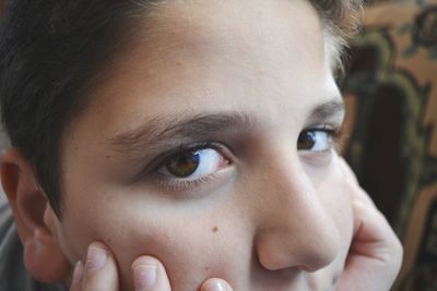 Close-up portrait of girl