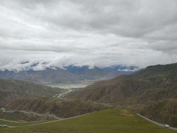 Scenic view of landscape against sky