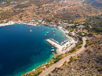 Aerial view of beach