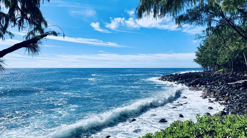 Scenic view of sea against sky