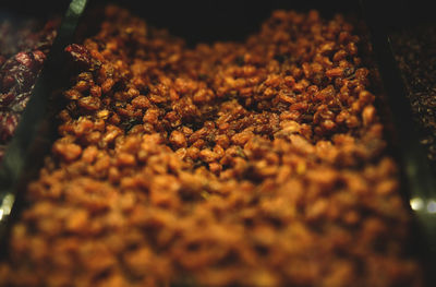 High angle view of leaves for sale