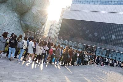 People walking in city