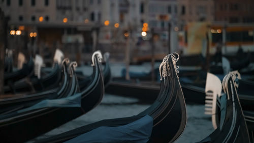 Boats in city