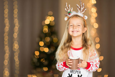 Portrait of smiling girl