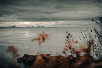 Scenic view of sea against sky