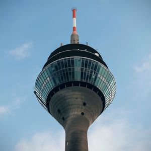 Low angle view of tower against sky