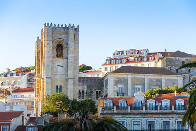 Buildings against sky in city