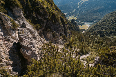 View from grünstein on a sunny summer day