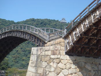 View of bridge against clear sky