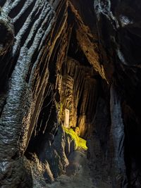 Aerial view of cave