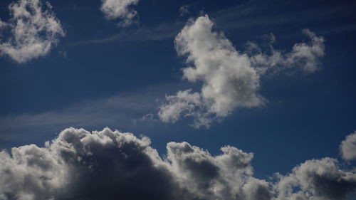 Low angle view of clouds in sky