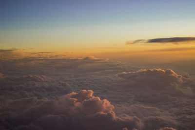 Scenic view of cloudscape during sunset