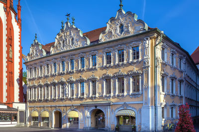 The house of falcon  or falkenhaus was built in the early 18th century in wurzburg, germany