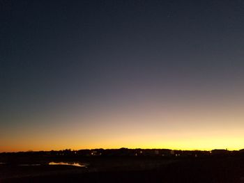 Scenic view of sky at night