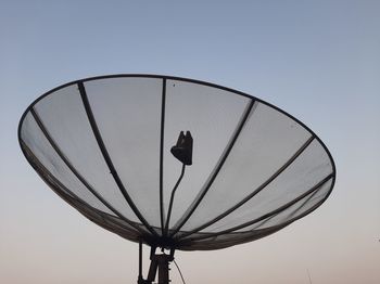 Low angle view of street light against clear sky