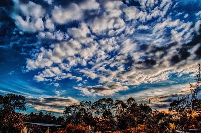 Low angle view of cloudy sky