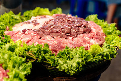 Close-up of vegetables on table