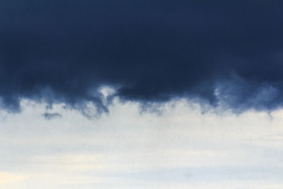 Low angle view of clouds in sky