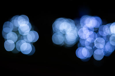 Defocused lights at night