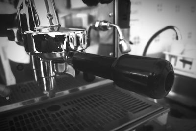Close-up of preparing food in kitchen