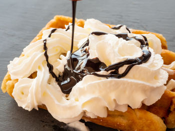 Close-up of ice cream